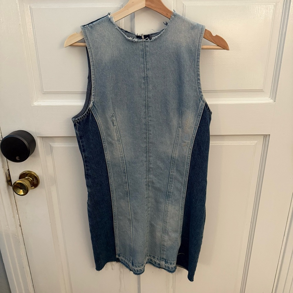 Zara Two Toned Denim Dress